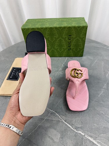 Gucci GG Marmont thong heeled sandals