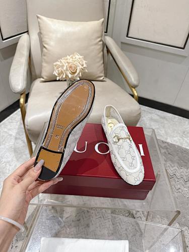 Gucci Horsebit GG Crystal Loafers