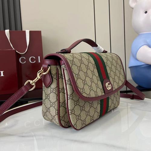 Gucci Ophidia GG Supreme Top-Handle Shoulder Bag