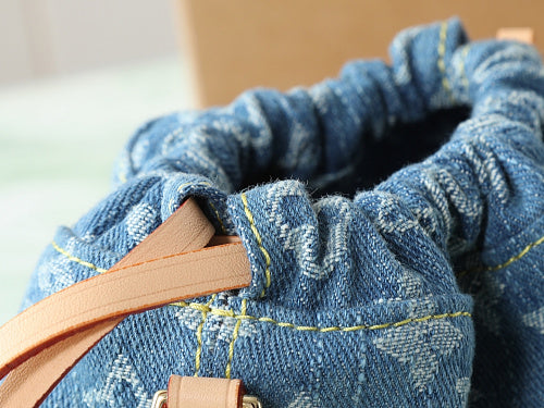 Louis Vuitton Monogram Denim Noé-style Bucket Bag
