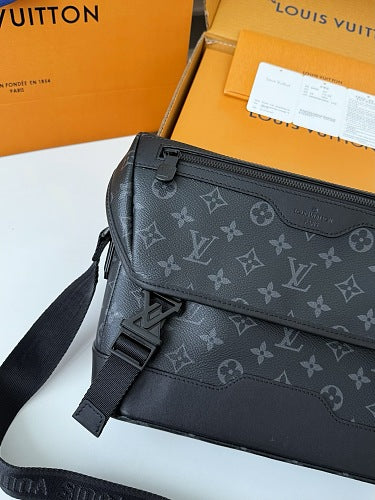 Louis Vuitton Utility Crossbody Monogram Eclipse Canvas