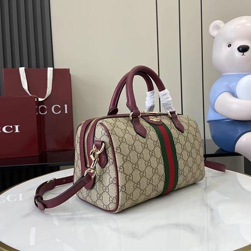 Gucci Ophidia GG Supreme Medium Boston / Top Handle Bag