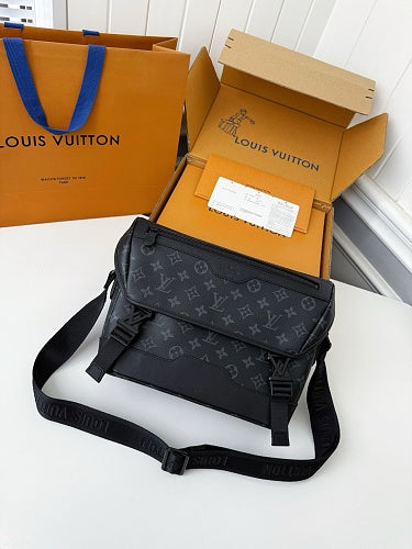 Louis Vuitton Utility Crossbody Monogram Eclipse Canvas