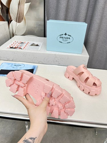 Prada Monolith Fisherman Platform Mule Sandals