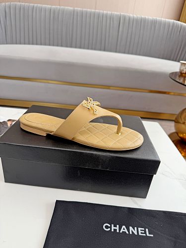 Chanel Quilted Thong Sandals