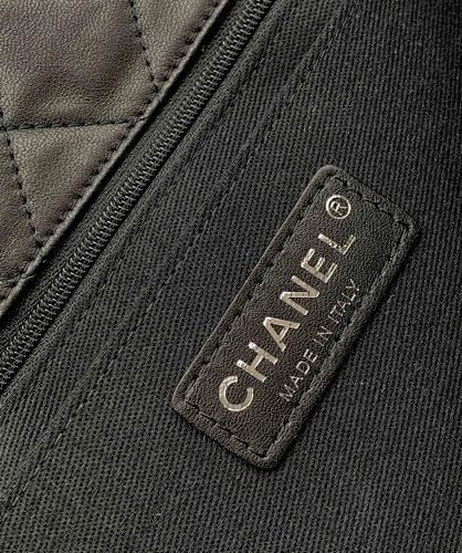 Chanel Black Crystal-Embellished Quilted Flap Bag