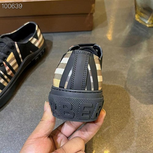 Burberry Vintage Check Low-Top Platform Sneakers