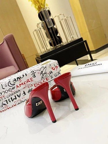Dolce & Gabbana DG Logo heeled mule sandal