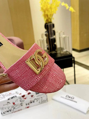 Dolce & Gabbana DG Logo slide sandals