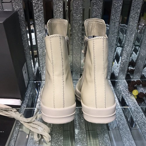 Rick Owens leather high-top sneakers