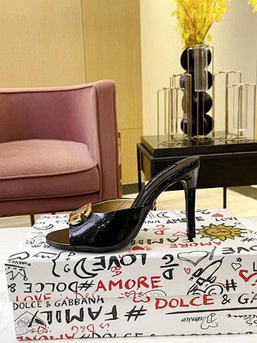 Dolce & Gabbana DG Logo heeled mule sandals
