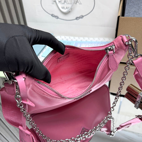 Prada Pink Re-Edition 2005 Re-Nylon Shoulder Bag