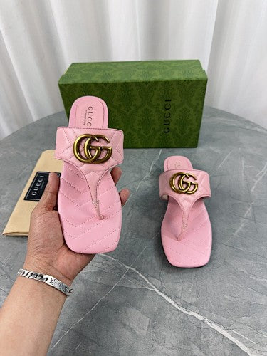 Gucci GG Marmont thong heeled sandals
