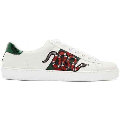 Gucci Ace Kingsnake Embroidered Web Sneakers