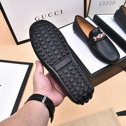 Gucci Horsebit Leather Driver Loafers