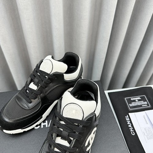 Chanel CC Mesh & Suede Chunky Sneakers