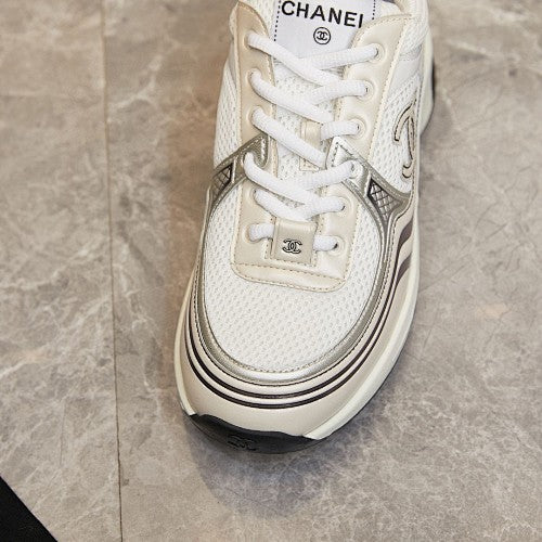Chanel CC Logo Retro Runner Sneakers