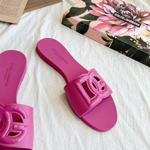Dolce & Gabbana DG Logo Slide Sandals
