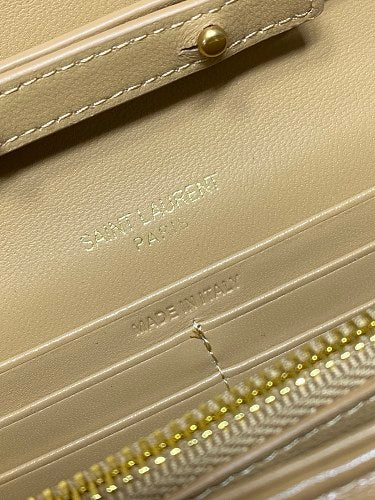 Saint Laurent (YSL) Monogram Wallet on Chain