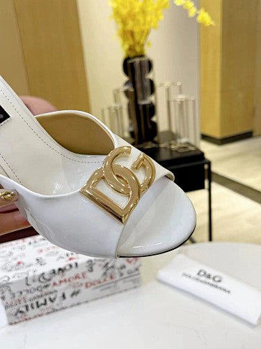 Dolce & Gabbana DG Logo heeled mule sandals