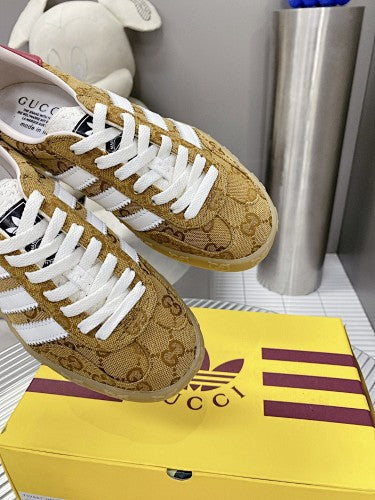 Gucci x adidas Gazelle–style sneakers