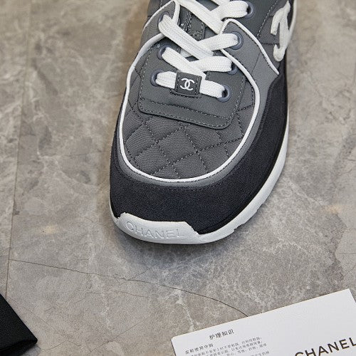 Chanel CC Quilted Low-Top Runner Sneakers
