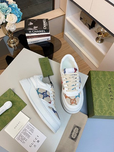 Gucci GG Multicolor Embroidered Platform Sneakers