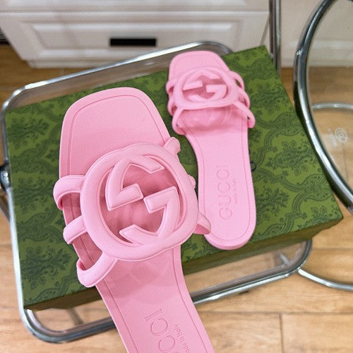 Gucci Interlocking G Logo Slide Sandals