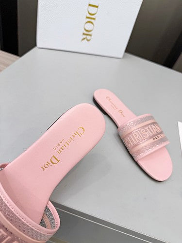 Dior Dway Heeled Slide Sandals