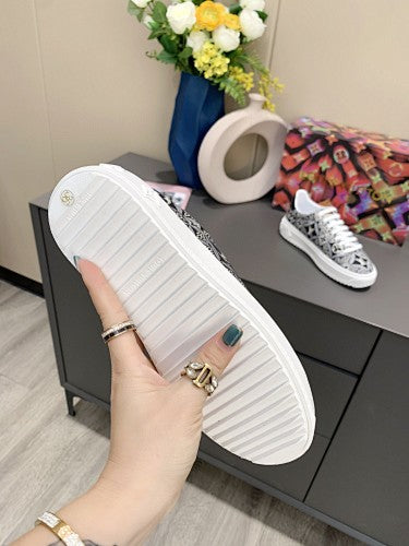 Louis Vuitton Time Out–style Monogram Jacquard Sneakers
