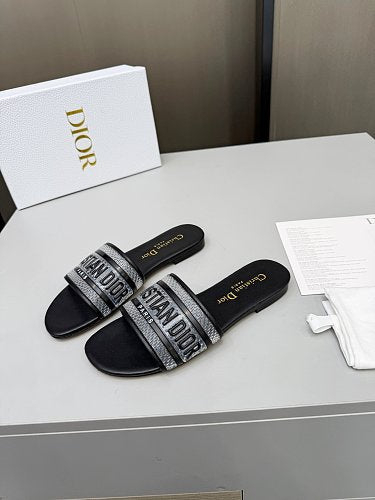 Dior Dway Heeled Slide Sandals