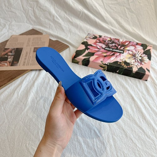 Dolce & Gabbana DG Logo Slide Sandals
