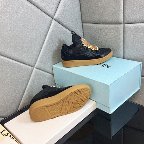 Lanvin Curb Sneakers in a Black & Gum colorway