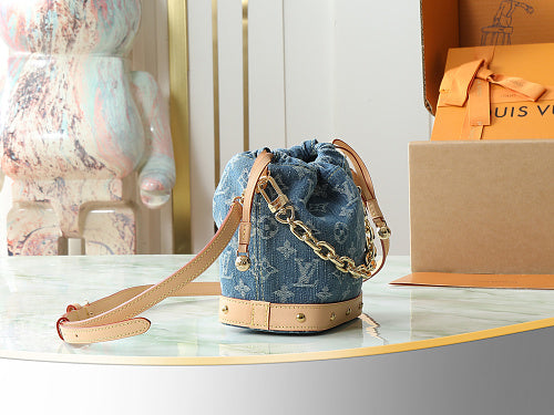 Louis Vuitton Monogram Denim Noé-style Bucket Bag