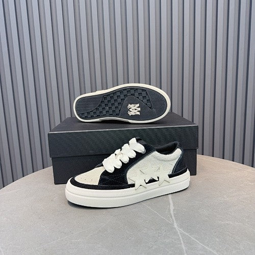 Amiri Skel Top Low Sneakers – Black & White