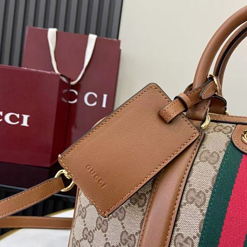 Gucci GG Canvas Web Boston Bag / Top Handle Bag