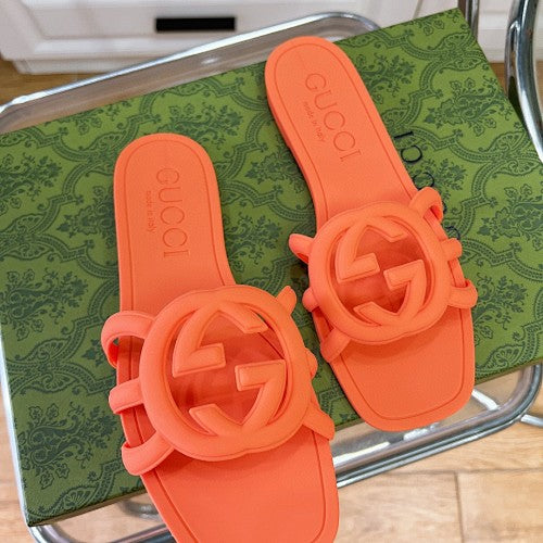 Gucci Interlocking G Logo Slide Sandals