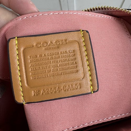 Coach Teri Shoulder Bag in Pink Signature Canvas