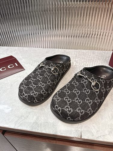Gucci GG Monogram Horsebit Mule Clog