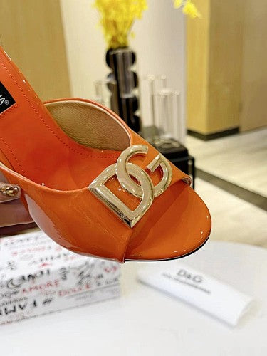 Dolce & Gabbana DG Logo heeled mule sandals