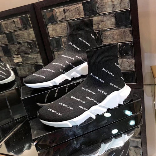 Balenciaga Speed 2.0 Allover Logo Sock Sneakers