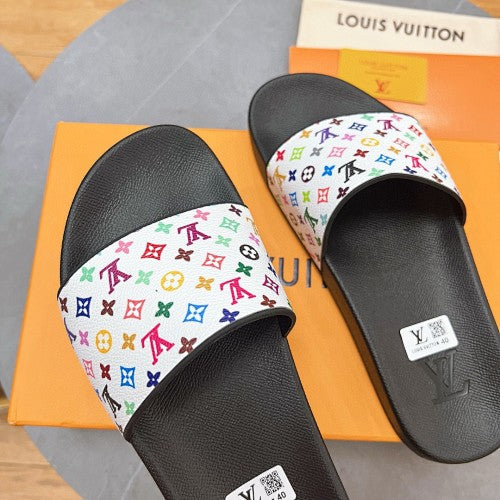 Louis Vuitton Multicolor Monogram Slide Sandals
