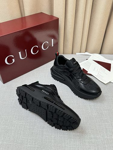 Gucci Black GG Monogram Chunky Technical Sneakers