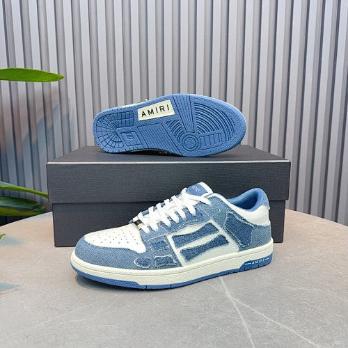 AMIRI Skel Top Low Denim Sneakers