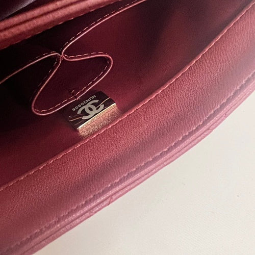 Chanel Burgundy Quilted Flap Bag