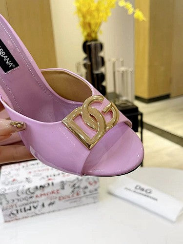 Dolce & Gabbana DG Logo heeled mule sandals