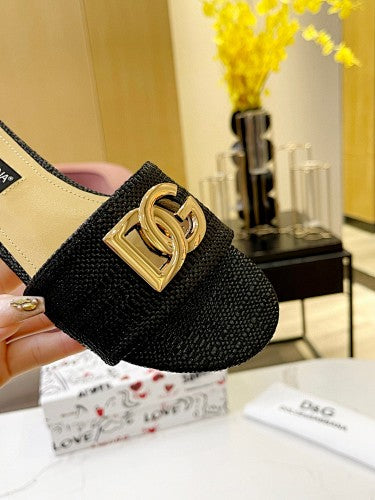 Dolce & Gabbana DG Logo slide sandals