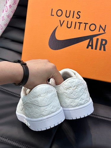 Louis Vuitton x Nike Air Force 1 Low “Triple White” Monogram sneakers