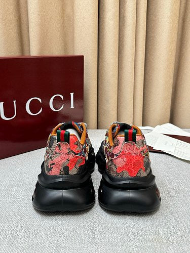 Gucci Multicolor Tapestry Print Chunky Platform Sneakers
