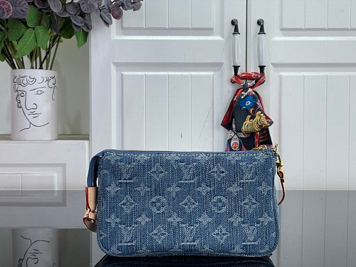 Louis Vuitton Monogram Denim Baggy PM Shoulder Bag